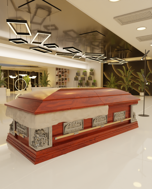 Wooden With metal designs