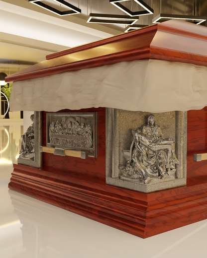 Wooden With metal designs